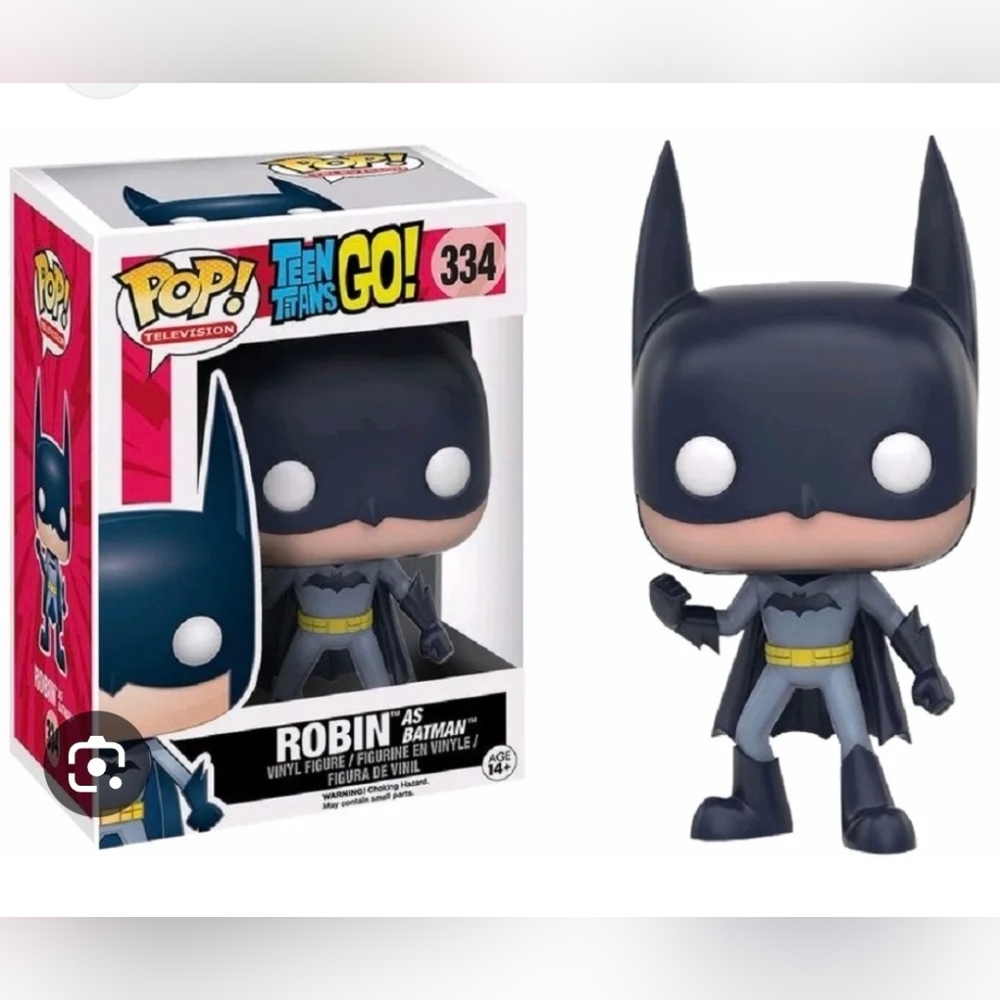 New Funko Pop! TV Teens Titans Go! Robin AS Batman #334